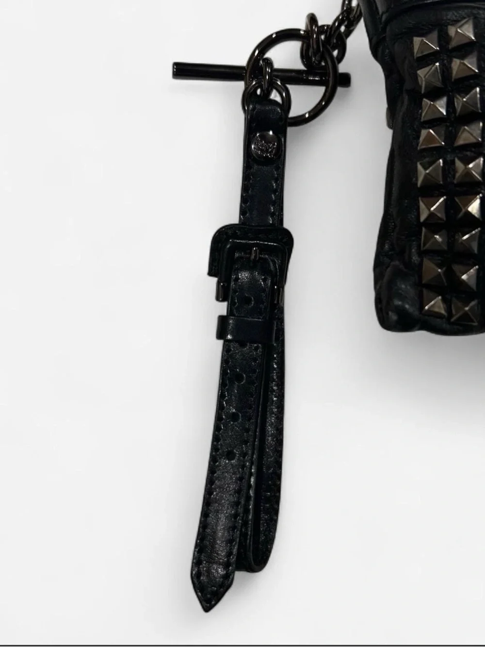 AUTHENTIC Y2K Burberry Prorsum Knight Black Studded Evening Clutch / Wristlet